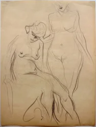 Two female nudes