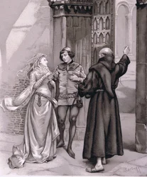 Enter Friar Laurence and Romeo (illustration from Romeo and Juliet)
