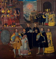 Marriage of Martín de Loyola with Doña Beatriz Ñusta, and Don Juan Borja with Lorenza Ñusta