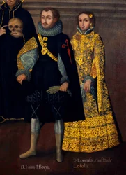 Marriage of Martín de Loyola with Doña Beatriz Ñusta, and Don Juan Borja with Lorenza Ñusta