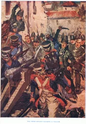 The Rifle Brigade Clearing a Village