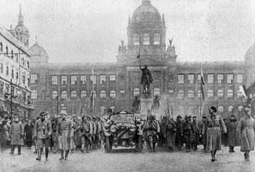 Entry of Masaryk to Prague on 8 December, 1918