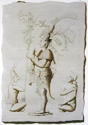 A King, Sculpture from the Palace, Palenque, Chiapas, Mexico