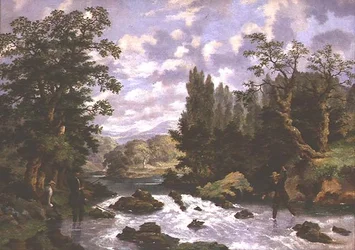 Anglers Playing their Catch