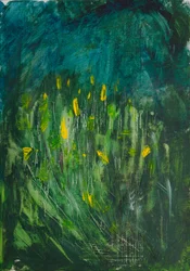 Abstract Yellow Flowers