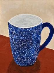 Blue Patterned Mug