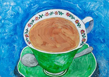 Floral Tea Cup