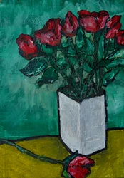 Red Roses Still Life