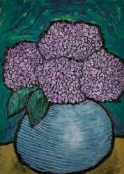 Vibrant Purple Hydrangeas