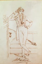 Portrait of Benjamin Disraeli, British Politician and Founder of the Conservative Party