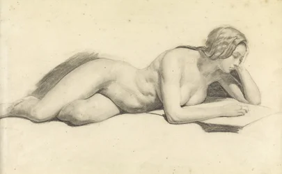 Study of a Female Nude Reading