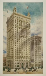 Land Title and Trust Building with Addition, Philadelphia, Pennsylvania, Perspective Rendering, 1900