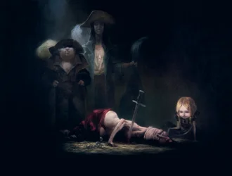 The Death of Bluebeard, from Bluebeard by Charles Perrault