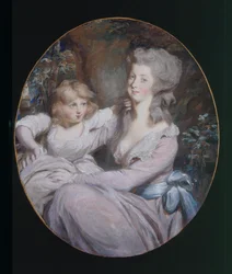 Margaret “Peggy” Arnold and Daughter Sophia, c.1787
