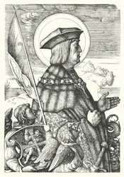 Maximilian I, Holy Roman Emperor, as St George
