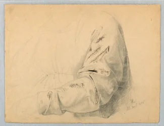 Drapery Study of Bodice, December 1, 1845