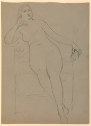 Female Nude Seated, 1870–80