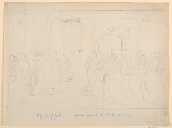General Plan for "Martha Washington Reception", 1860