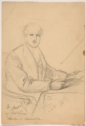 Robert Lenox Seated at a Desk for the Chamber of Commerce Portrait, 1865
