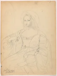 Seated Figure in Court Dress After Raphael