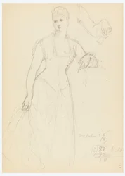 Sketch for a Portrait of Bella Worsham, 1878