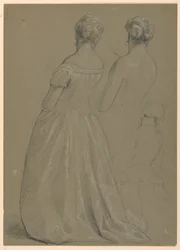 Study for "Martha Washington Reception", 1860