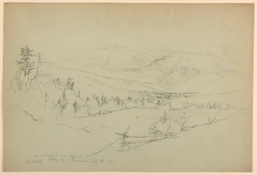 Mount Washington from Road by Jefferson, New Hampshire