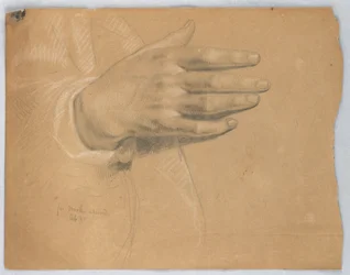 Study of Hand for "Martha Reproved"