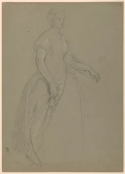 Study of Standing Woman for The Republican Court (Lady Washington