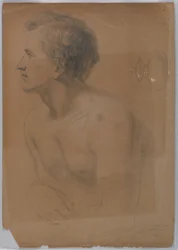 Study of a Young Man in Profile for 
