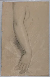 Study of an Arm for Portrait of Mrs. Rutherford B. Hayes
