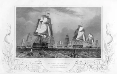 The fleet in the Baltic, under the command of Sir Charles Napier, 1857