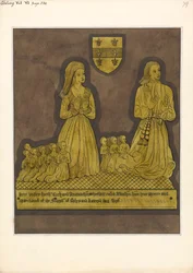 Brass Plate for Richard Amondesham and His Wife Katherine, Ealing Church