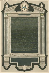 Memorial of John Peryn from Acton Church