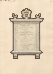 Memorial to Jacob Augustus Blondel from Stepney Church