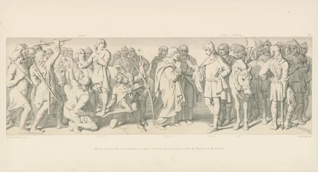 Morcar, Elected Earl of Northumbria, in Place of Tostig, Harold Mediates with the Nuneios of the Election