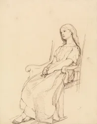 Study of a Young Girl, Seated