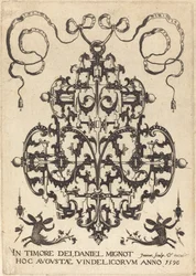 Title Page: Large Pendant, Two Winged Imaginary Figures at Bottom