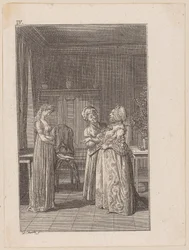 Adolphine, fully dressed, smiles at her mother