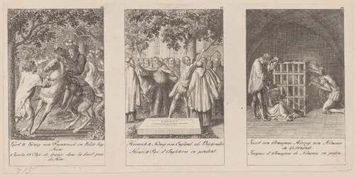Sheets 10-12 of the Series "History of the Middle Ages"