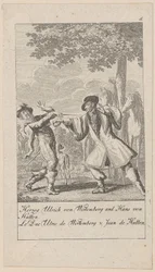 Plate 5 from the series "Medieval and Modern History"