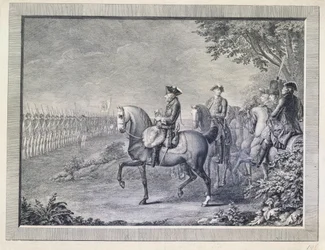 King Frederick II at the Guard Parade in Potsdam