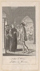 Luther in Worms, plate 11 from the series "Ancient, Medieval and Modern History"