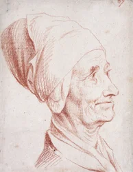 Portrait of a Man Said to be Voltaire, Small Bust-length, in Profile