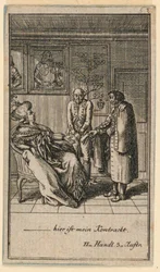 The Elderly Woman Hires a Man, Illustration of the Play 