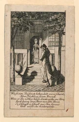 The Hypocritical Friend, Illustration for "Königl: Grosbrit [anische] Genealogischer Kalender auf das 1780 Jahr Lauenberg bey J.G. Berenberg"