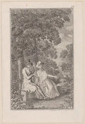 Two Travelers in a Park