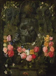 Stone Relief in Flowers