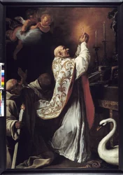 Saint Hugues Celebrating the Holy Sacrifice of Mass