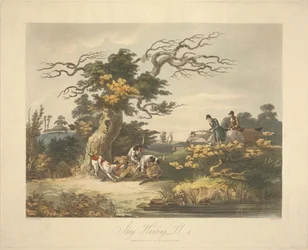Set of Four: Stag Hunting